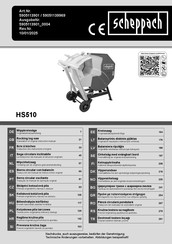 Scheppach HS510 Originalbetriebsanleitung