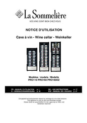 La Sommeliere PRO160DZ Gebrauchsanweisung