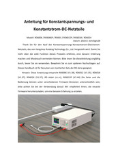 Riden RD6006 Anleitung