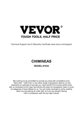VEVOR 81034 Bedienungsanleitung