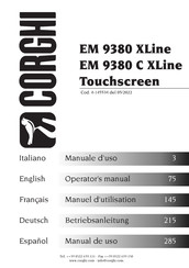 Corghi EM 9380 XLine Betriebsanleitung