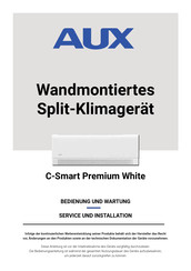 AUX AUX-09CA/O Bedienung Und Wartung