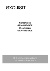 exquisit GT265-HE-040E Gebrauchsanweisung