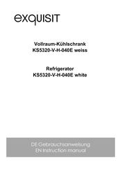 exquisit KS5320-V-H-040E weiss Gebrauchsanweisung