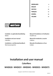 Vetus WHD055 Installations- Und Benutzerhandbuch