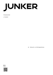 Junker JF1300061 Gebrauchs- Und Montageanleitung
