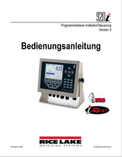 Rice Lake 920i Bedienungsanleitung