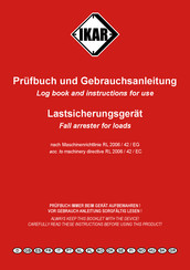 IKAR 1234567 Prüfbuch Und Gebrauchsanleitung