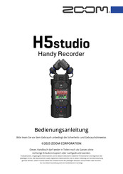 Zoom H5studio Bedienungsanleitung