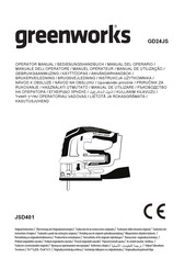 GreenWorks GD24JS Benutzerhandbuch