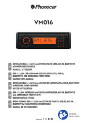 Phonocar VM016 Bedienungsanleitung
