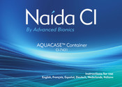 Advanced Bionics Naida CL AQUACASE CI-7431 Bedienungsanleitung