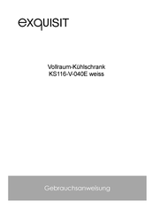 exquisit KS116-V-040E Gebrauchsanweisung