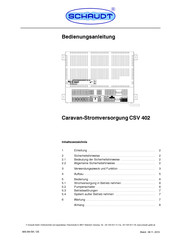 Schaudt CSV 402 Bedienungsanleitung