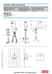 Franke PROTRONIC-S AQUA130 Montage- Und Betriebsanleitung