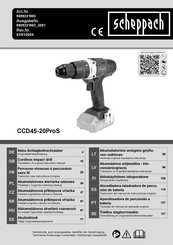 Scheppach CCD45-20ProS Originalbetriebsanleitung