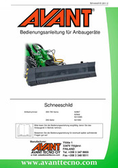 AVANT 2500 Bedienungsanleitung