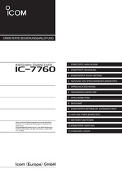 Icom IC-7760 Erweiterte Bedienungsanleitung