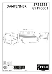 Jysk DAMFENNER 3725223 Montageanleitung