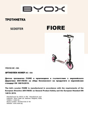 Byox FIORE Gebrauchsanleitung