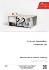 Bühler Technologies EGK 2-19 Serie Betriebs Und Installationsanleitung
