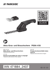 Parkside PGSA 4 B3 Originalbetriebsanleitung