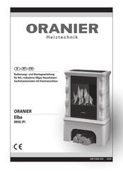 Oranier Elba 8950 Bedienungs- Und Montageanleitung