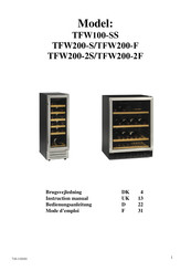 Tefcold 34129 Bedienungsanleitung