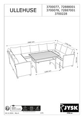 Jysk ULLEHUSE 3700077 Montageanleitung