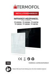 Termofol TF-GW350 Installationshandbuch