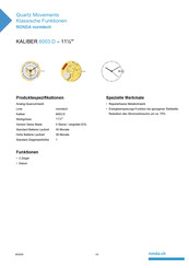 Ronda normtech 715Li Bedienungsanleitung