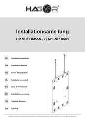 HAGOR 8603 Installationsanleitung