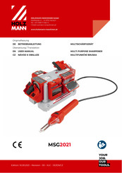 HOLZMANN-MASCHINEN MSG2021 Betriebsanleitung