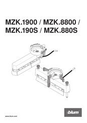blum MZK.190S Bedienungsanleitung
