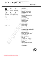 Hotpoint Ariston LST 216 Bedienungsanleitung