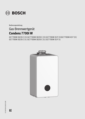 Bosch Condens 7700i W Bedienungsanleitung