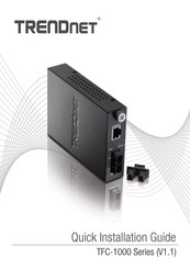 TRENDnet TFC-1000S10D3 Schnelle Installationsanleitung