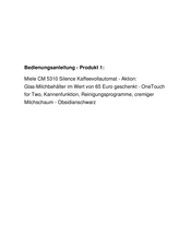 Miele CM5500 Kurzgebrauchsanweisung