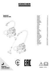 Kärcher Puzzi 8/1 Adv Bedienungsanleitung