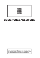 Triumph Adler 5058i Bedienungsanleitung