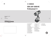 Bosch GDS 18V-1600 HC Professional Originalbetriebsanleitung