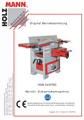 Holzmann HOB305PRO 400V Originalbetriebsanleitung