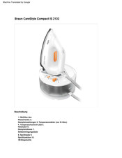 Braun CareStyle Compact IS 2132 Bedienungsanleitung