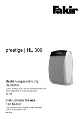 Fakir HL 300 Bedienungsanleitung