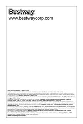 Bestway 91008 Gebrauchsanweisung