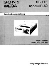 Sony WEGA R-50 Kundendienstanleitung