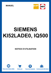 Siemens IQ500 KI52LADE0 Gebrauchsanleitung