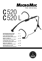 AKG MicroMic C 520 Bedienungsanleitung