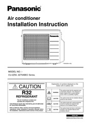Panasonic CU-2Z50 Serie Installationsanleitung