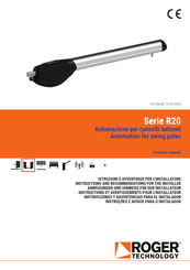 Roger Technology R20/300 Anweisungen Und Hinweise Für Den Installateur